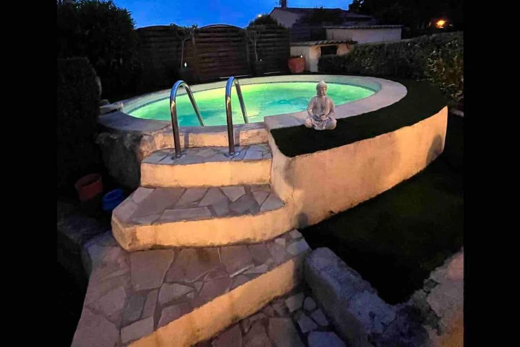 Piscine Cosy, 3 Chambres, 3 Sdb, Havre De Paix A 10 Min Des Plages Mauguio Buitenkant foto